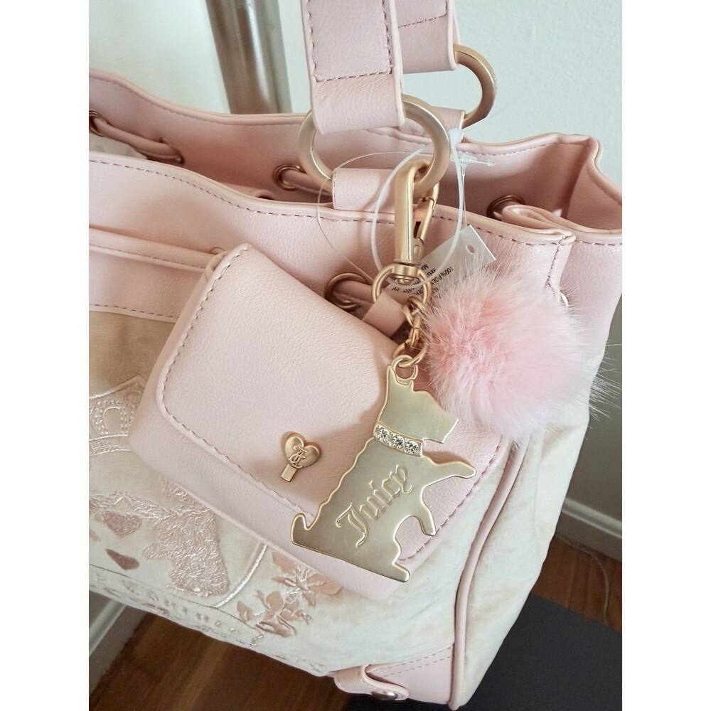 Juicy Couture New Love Chapter Tote daydreamer Bag Purse Buff Beige Tan NWT - Picture 3 of 8